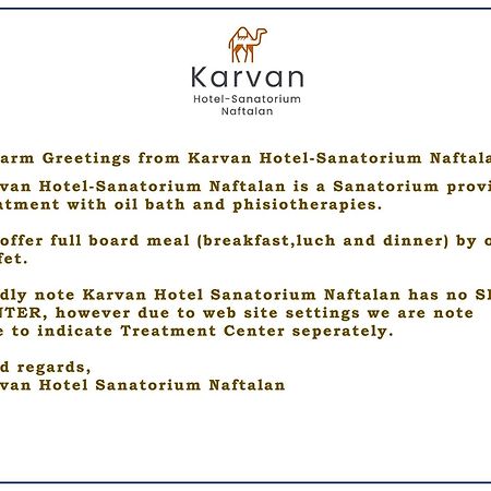 Karvan Hotel-Sanatorium Нафталан Экстерьер фото