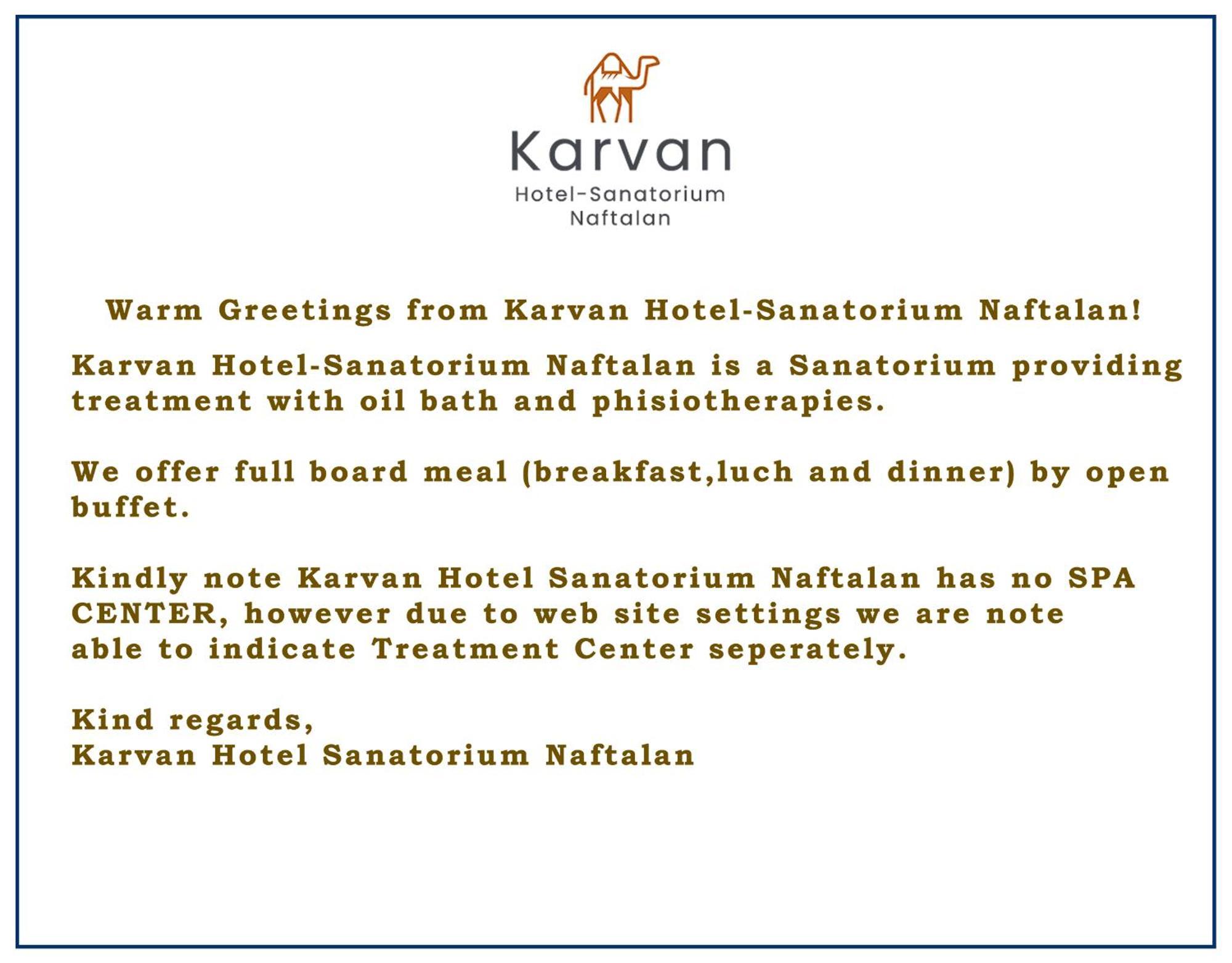 Karvan Hotel-Sanatorium Нафталан Экстерьер фото